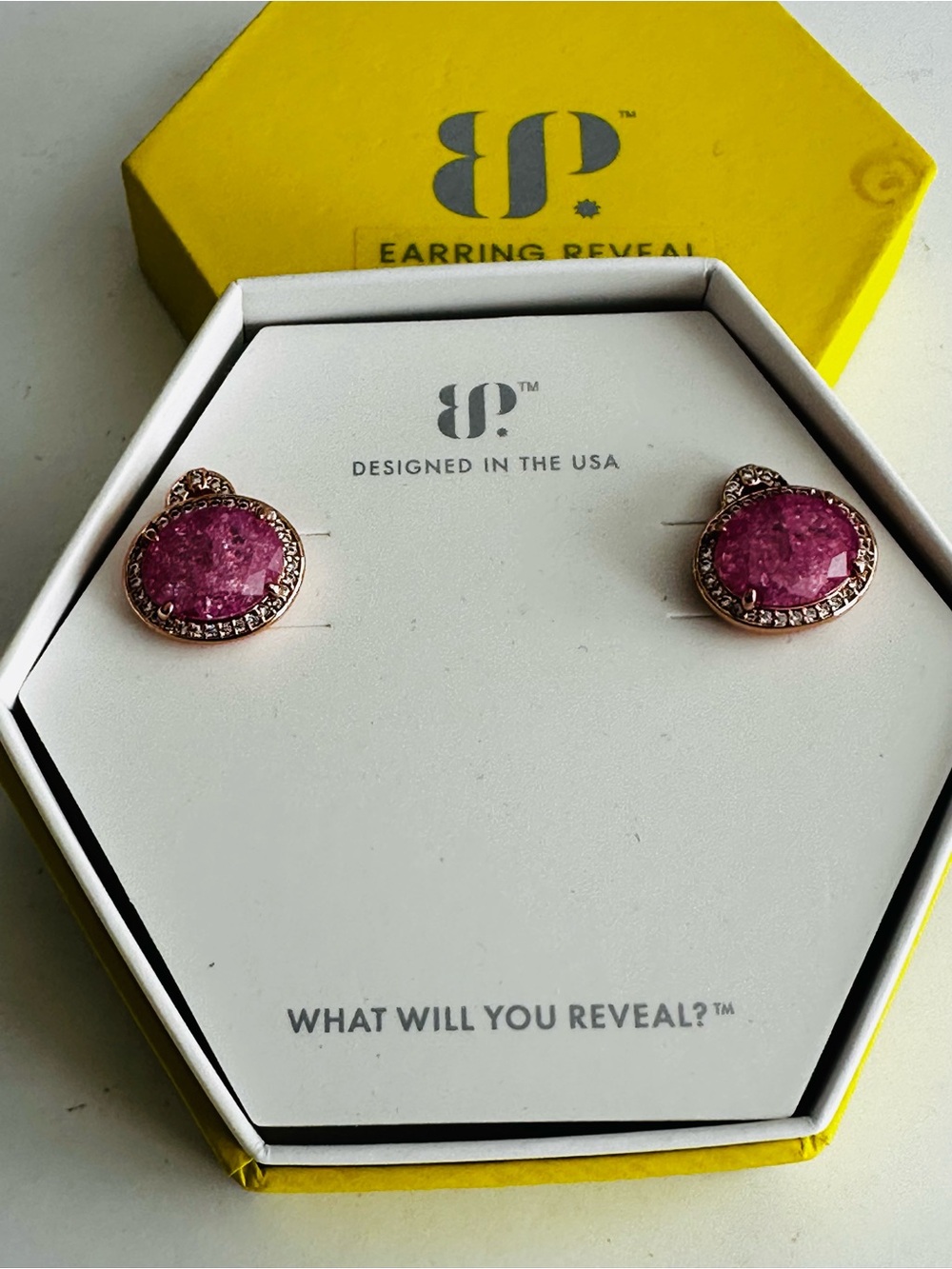 NIB Bomb Party “Wild Orbiting Hearts” earrings ER30326